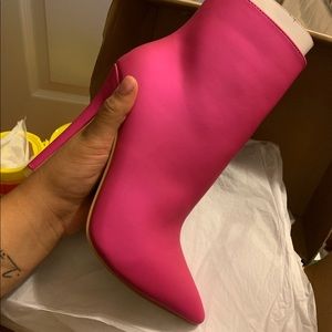 Pink Heel Boots